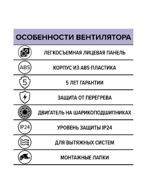 Вентилятор накладной WAVE D120 двигатель BB ERA